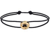 black interlaced cord bracelet le 3g